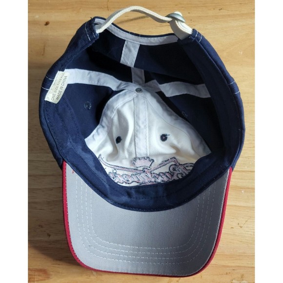 Budweiser King Of Beers Hat Red White Blue Slouch Cap Adjustable - Picture 6 of 7